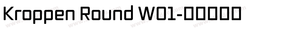 Kroppen Round W01字体转换